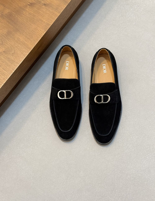 Christian Dior CD Goodyear Welted Leather Dress Shoes