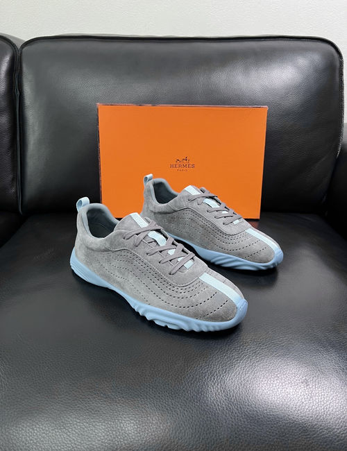 Hermes Genuine Leather Sneakers With Premium Sole