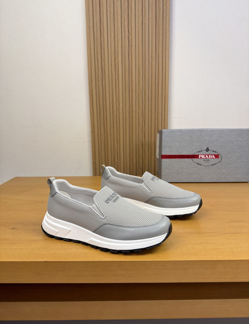 Prada Casual Low-Top Sneakers With Breathable Lining