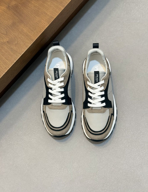 Prada Montecarlo Re-Edition Suede Mesh Sneakers