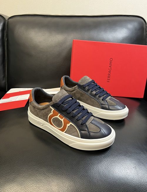 Ferragamo Premium Leather Casual Shoes