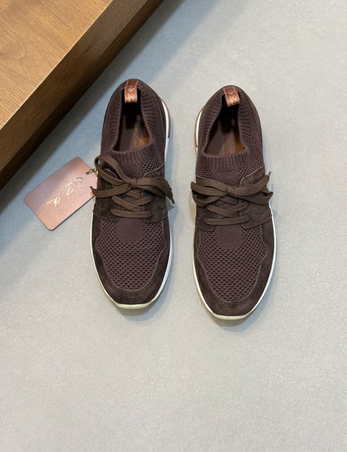 Loro Piana LP Wool Blend Knit Sneakers