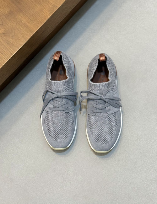 Loro Piana LP Wool Blend Knit Sneakers