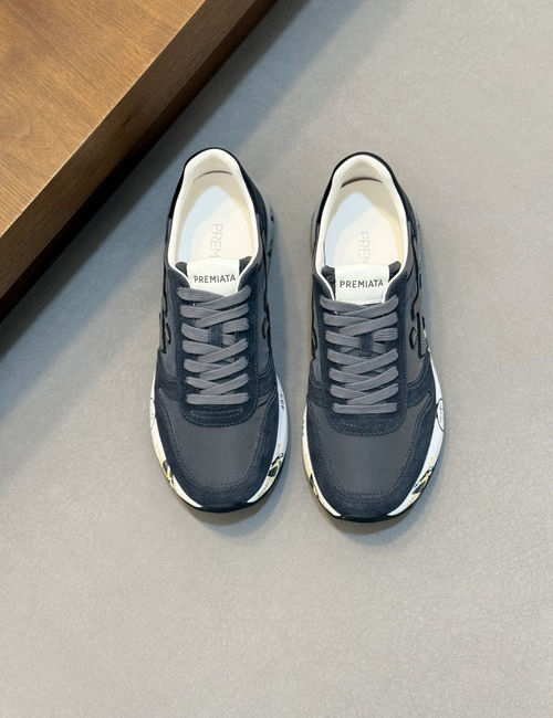 Premiata Suede Leather Upper Casual Footwear
