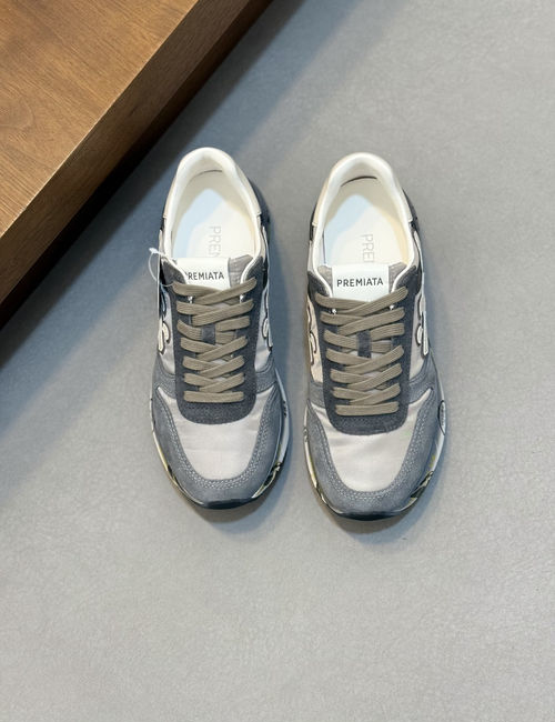 Premiata Suede Leather Upper Casual Footwear