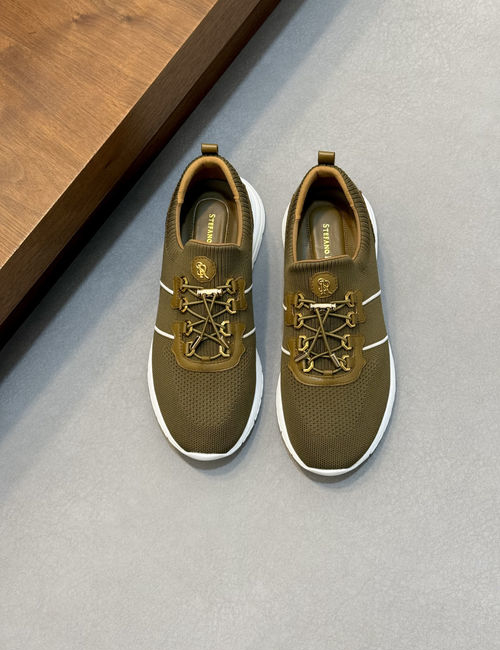 Stefano Ricci Breathable Mesh Leather Sneakers