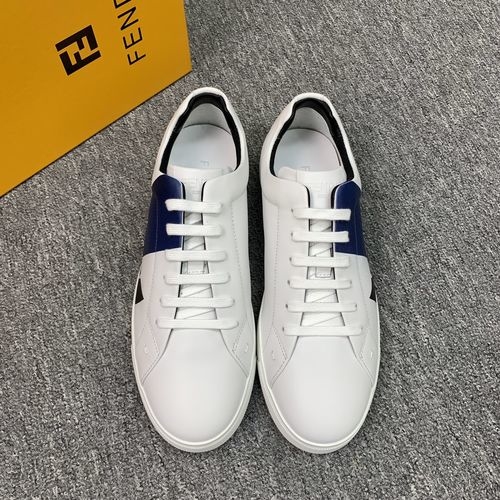 Fendi Genuine Leather Sneakers With TPU Sole