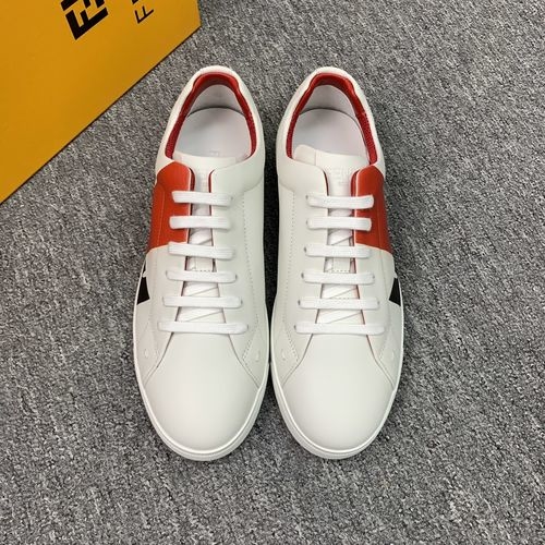 Fendi Genuine Leather Sneakers With TPU Sole