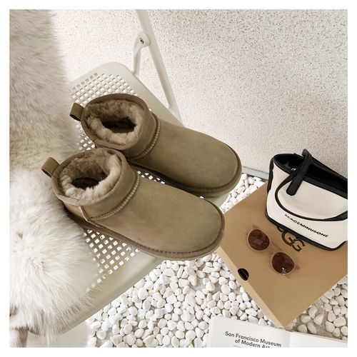 UGG Mini Shearling Ankle Boots In 4 Colors