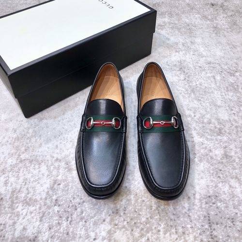 Gucci Classic Cowhide Leather Casual Loafers
