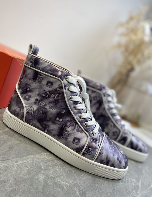 Christian Louboutin High-top Printed Plain Shoes