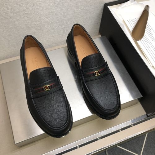 Gucci Goodyear Craft Leather Loafer Shoes