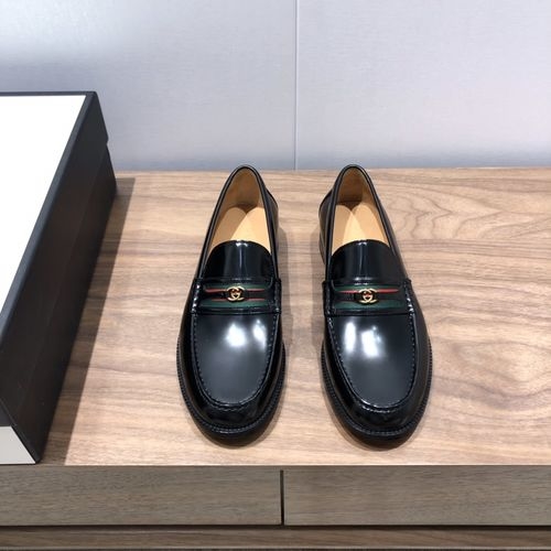Gucci Cowhide Leather Dress Loafers