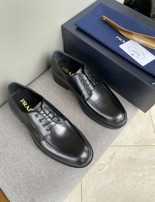 Prada Calfskin Brogue Loafers With TPU Sole