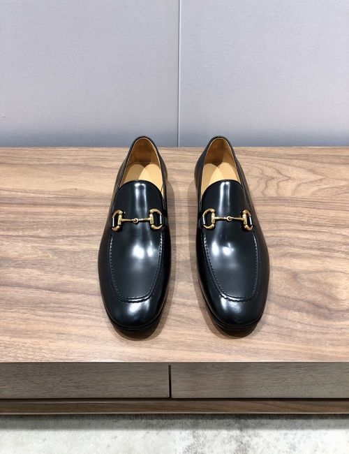 Gucci Horsebit Buckle Leather Loafers
