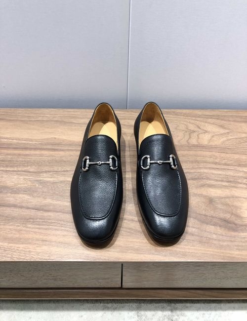Gucci Horsebit Buckle Leather Loafers