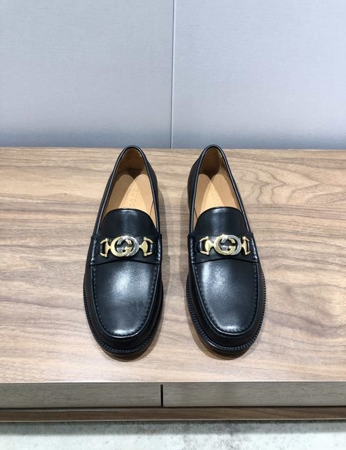 Gucci Premium Cowhide Leather Loafers