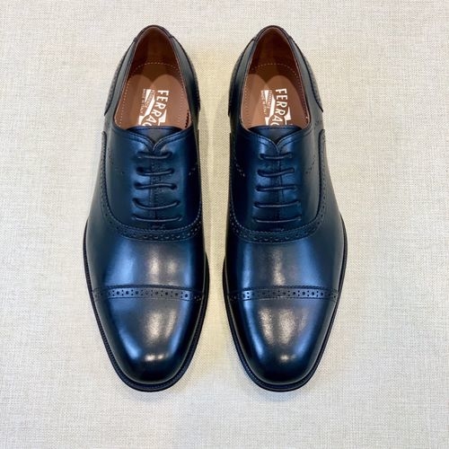Ferragamo Formal Leather Shoes With Buckle