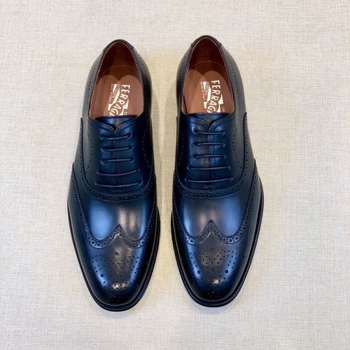 Ferragamo Formal Leather Shoes With Buckle
