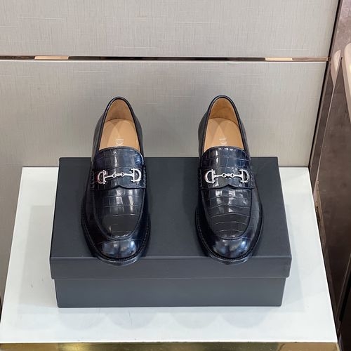 Christian Dior CD Sophisticated Loafers With Metal Buckle And Leather Sole