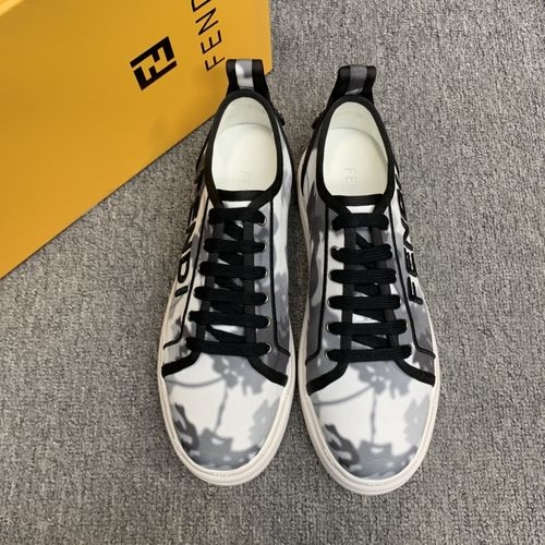 Fendi Embroidered Fabric Casual Shoes