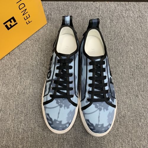 Fendi Embroidered Fabric Casual Shoes