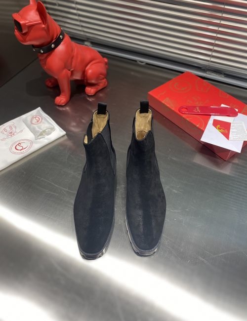 Christian Louboutin Tire Sole, Black Oxford Boots