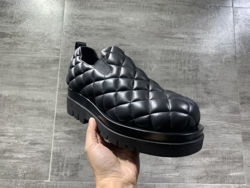 Bottega Veneta BV Quilted Casual Leather Shoes
