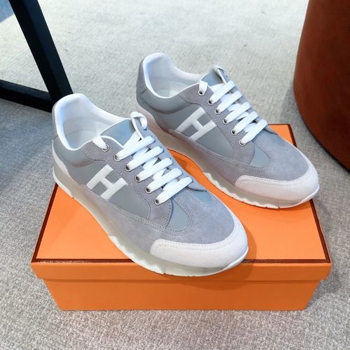 Hermes Knit Upper Casual Shoes Durable Outsole