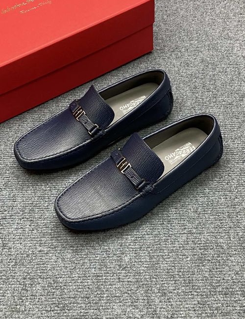 Ferragamo Slip-on Loafers Original Calfskin Leather Lining