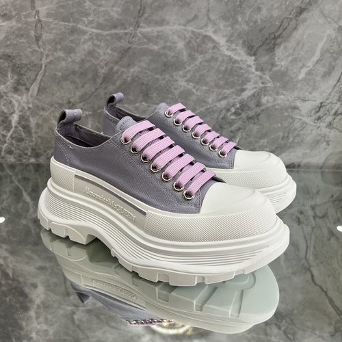 McQueen Silk Flat Casual Sneakers
