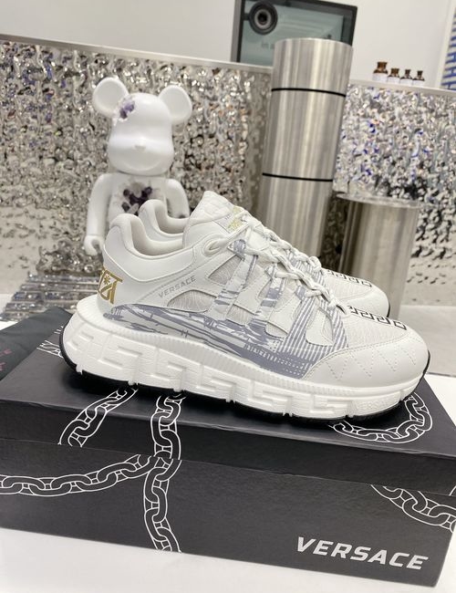 Versace Premium Leather Casual Chunky Sneakers