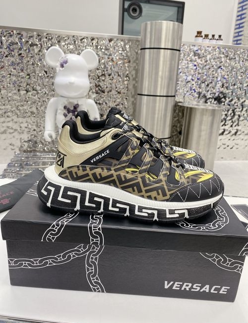Versace Premium Leather Casual Chunky Sneakers