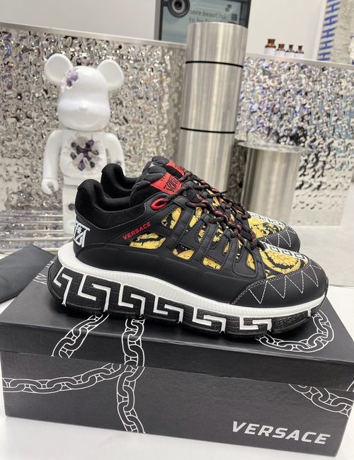 Versace Premium Leather Casual Chunky Sneakers