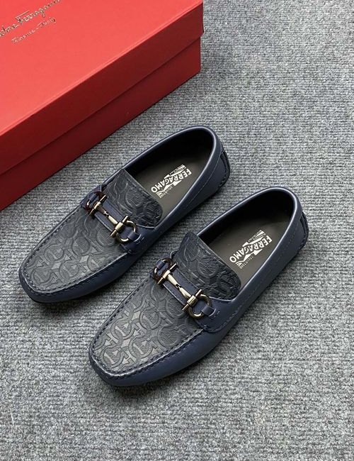 Ferragamo Slip-on Loafers Original Calfskin Leather Lining