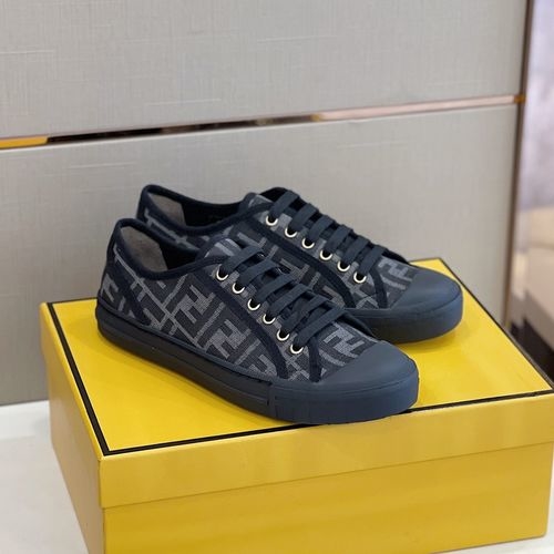 Fendi Domino Canvas FF Pattern Sneakers