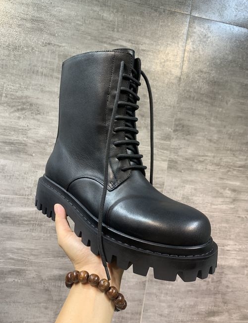 Balenciaga Strike Thick-sole Derby Lace-up Boots