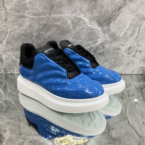 McQueen New Printed Craft Leather Sneakers