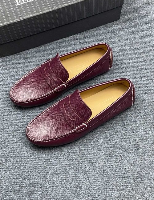 Zegna Genuine Cowhide Lining Comfortable Sole Shoes