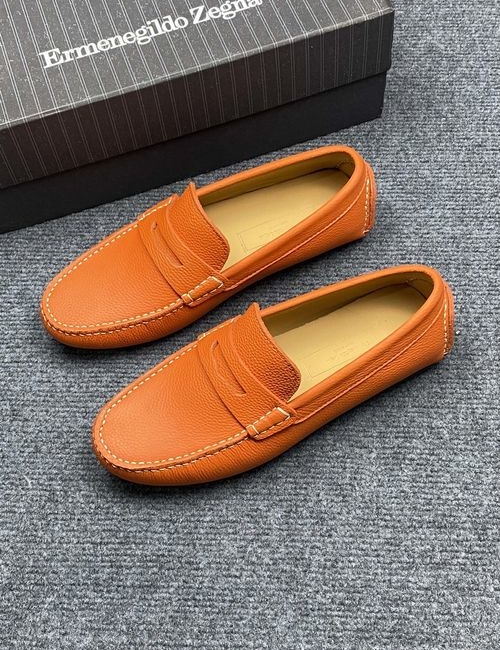 Zegna Genuine Cowhide Lining Comfortable Sole Shoes
