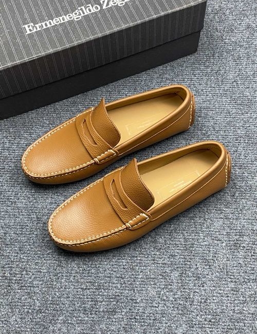 Zegna Genuine Cowhide Lining Comfortable Sole Shoes
