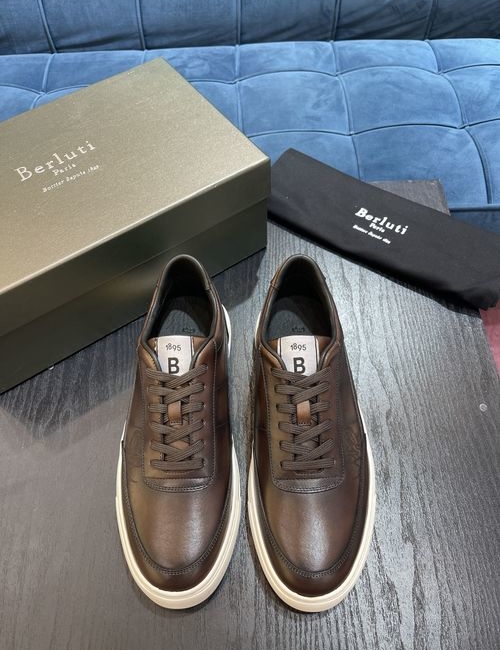 Berluti Hand-colored Leather Sneakers