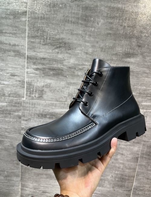 Maison Margiela MM6 Square Toe Leather Derby Shoes