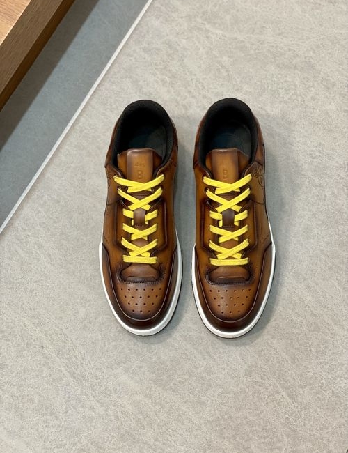 Berluti Leather Sneakers With Rubber Sole