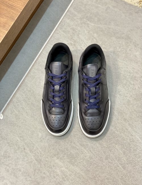 Berluti Leather Sneakers With Rubber Sole