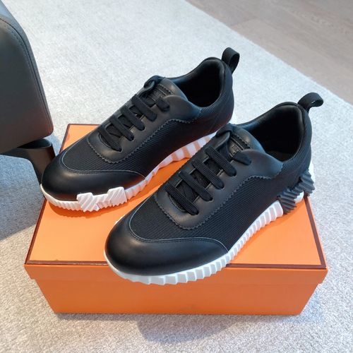 Hermes Vintage Leather Casual White Sneakers