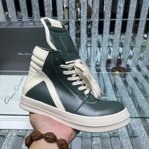 Rick Owens Inverted Triangle Casual Leather Skate Shoes