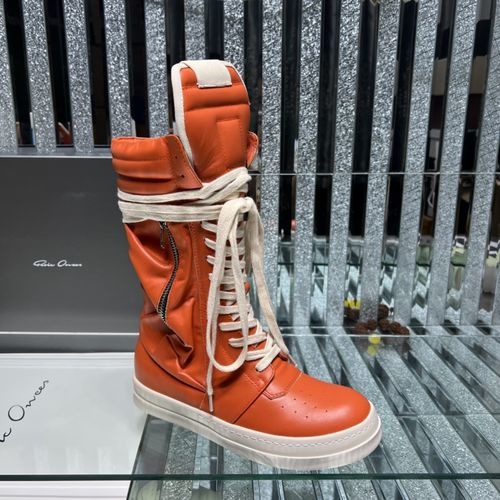 Rick Owens Genuine Leather Casual Skate Shoes