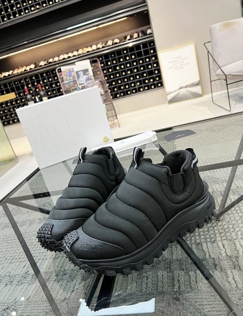 Moncler Casual Canvas Sneakers With Comfort Sole