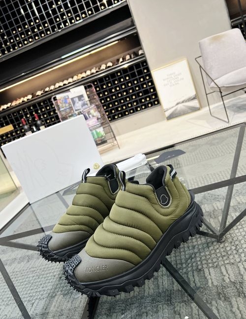 Moncler Casual Canvas Sneakers With Comfort Sole